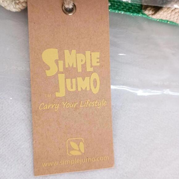 Simple Jumo 100% natural jute shopper tote New - Picture 3 of 7